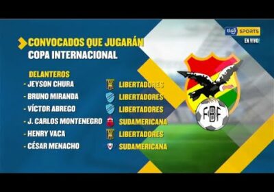 Esta es la lista de los convocados que jugarán en Copa Internacional.