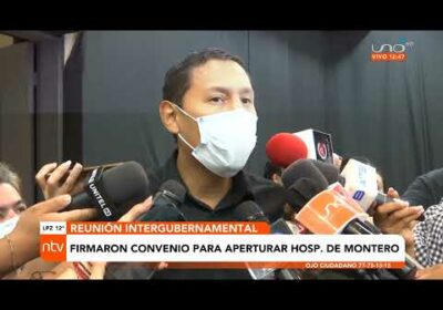 Firmaron convenio para aperturar Hospital de Montero