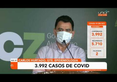 3.992 nuevos casos de Covid 19 y 2 fallecidos en Santa Cruz