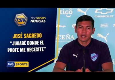 José Sagredo con la mentalidad en las Libertadores. Sagredo: “Jugaré donde el profe me necesite”