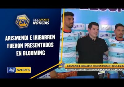 Arismendi e Iribarren fueron presentados en Blooming. Llegan por una temporada a la ‘Academia’