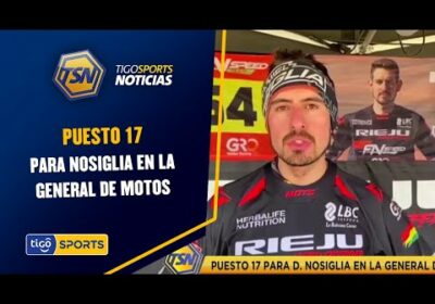 Puesto 17 para Nosiglia en la general de motos. En la décima etapa llegó entre los 20 mejores.