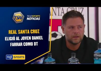 Real Santa Cruz eligió al joven Daniel Farrar como DT. tiene 36 años y llega por una temporada.