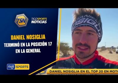 Daniel Nosiglia en el Top 20 en motos. Terminó en la posición 17 en la general.