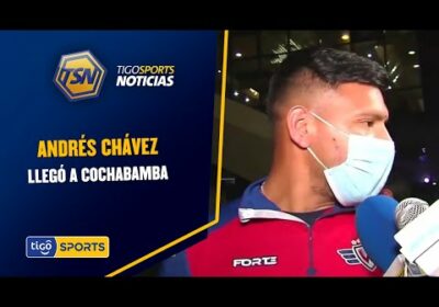 Andrés Chávez llegó a Cochabamba. Aún analizan nuevas incorporaciones.