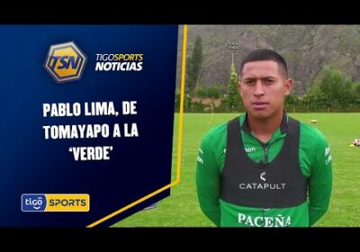 Pablo Lima, de Tomayapo a la ‘Verde’. Espera tener su oportunidad en la Selección este viernes.