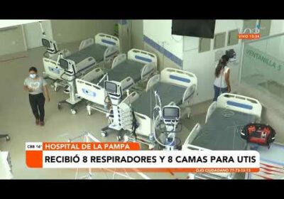 Hospital de la Pampa recibió 8 respiradores y 8 camas para UTIS