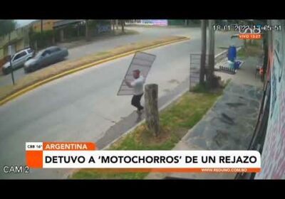 Detuvo a “Motochorros” de un rejazo