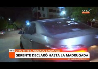 Gerente de Saguapac declaró hasta la madrugada