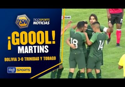 ¡Gol de Bolivia! Martins con un remate cruzado tras un gran pase de Miranda marca el tercer grito