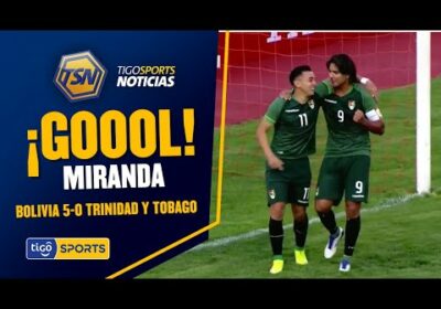 ¡Gol de Bolivia! Miranda aprovechó un rebote en el palo izquierdo para mandar a guardar el balón