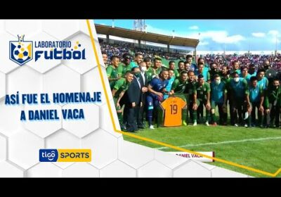 Así fue el homenaje a Daniel Vaca que rindió la federación boliviana de fútbol.