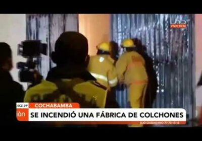 Incendio en el depósito de una fábrica de colchones| Cochabamba| Notivisión