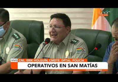 Comando Departamental sobre operativos en San Matías