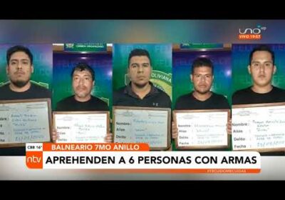 Aprehenden a 6 personas con armas en una fiesta privada