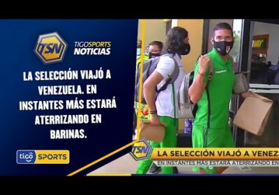 La Selección viajó a Venezuela. En instantes más estará aterrizando en Barinas.