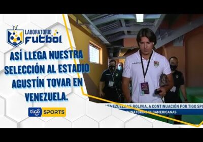 Así llega nuestra Selección al estadio Agustín Tovar en Venezuela.
