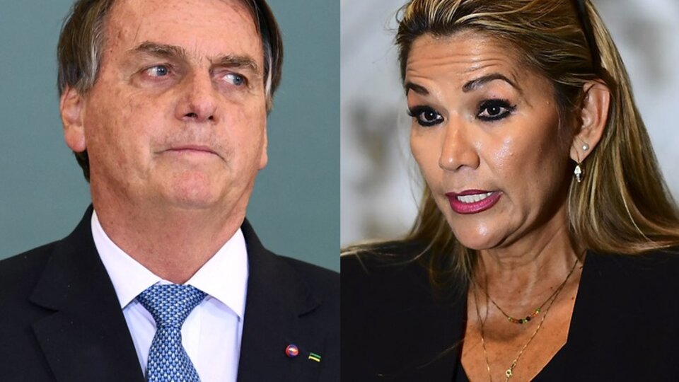 A Bolsonaro se le escapó que conoció a Añez | No hay registro de que se hubieran visto en forma oficial