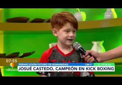 Josué Castedo, niño de 7 años campeón en kickboxing