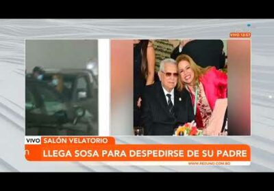 Llega Sosa para despedirse de su padre