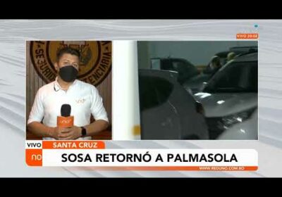 Sosa retorna a Palmasola