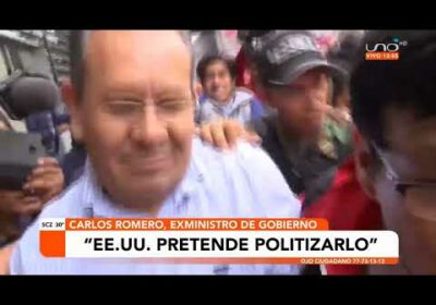 Romero confirma la existencia de emisarios de cárteles de narcotráfico en Bolivia