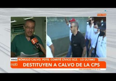 El líder cívico Rómulo Calvo fue destituido de la CPS