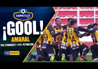 19′ ¡Gol de The Strongest! Amaral con una fantástica jugada personal anota el primer tanto.