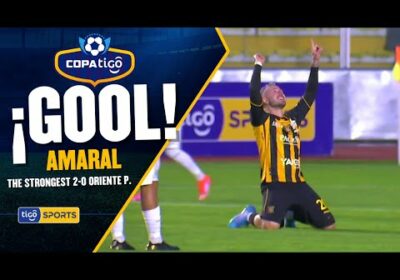 52′ ¡Gol de The Strongest! Amaral con un gran remate rasante desde fuera del área anota su doblete.