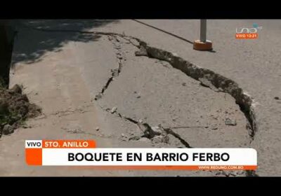 Boquete en barrio Ferbo