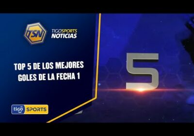 Este es el top 5 de los mejores goles de la Fecha 1.