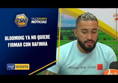 Blooming ya no quiere firmar con Rafinha. El futbolista llegó para incorporarse al club.
