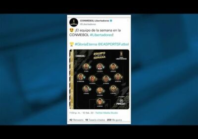Sávio, Da Costa y Roberto Carlos, en el Onceno de la semana de la Copa Libertadores 2022.