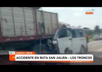 Hoy se registro un accidente de transito en en ruta a San Julián- Los Troncos
