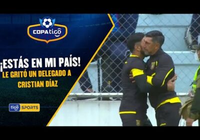 Estás en mi país Cristian!!! le gritaba un delegado a Cristian Días el DT del ‘Tigre’.