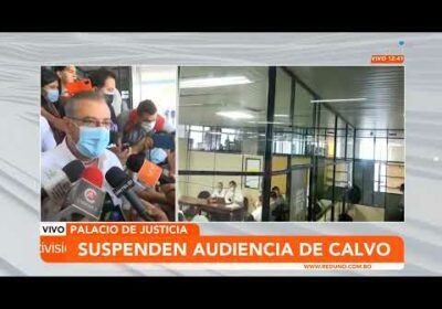 Suspenden audiencia de Rómulo Calvo