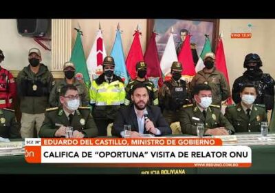 Ministro de gobierno califica como oportuna la visita del Relator de la ONU.