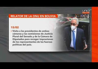 El relator de la ONU ya esta en Bolivia, conoce la agenda que tendrá durante su estadía