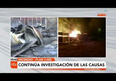 Incendio en planta recicladora del plan 3.000