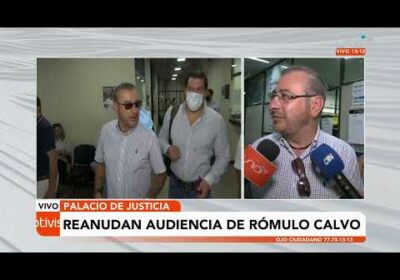 Reanudan la audiencia de Rómulo Calvo