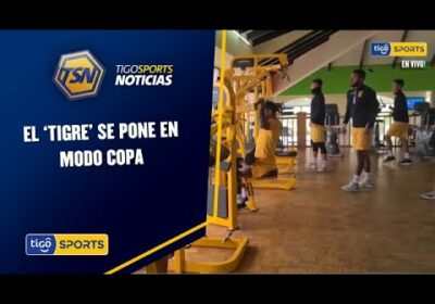 El ‘Tigre’ se pone en modo Copa. Trabaja con balones de la Libertadores.