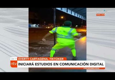 Barrendero, iniciará sus estudios gracias a la beca otorgada por la UTEPSA