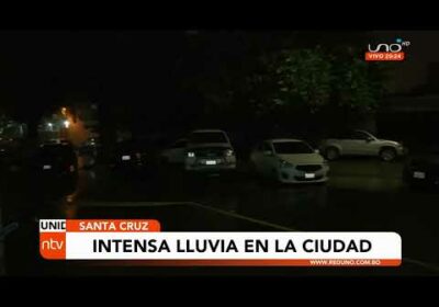 Se registran intensas lluvias en Santa Cruz