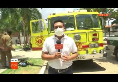 Incendio estructural en Santa Cruz