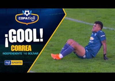 #CopaTigo🏆 Correa aprovechó un buen centro de Medina para empujar el balón al fondo de las redes.