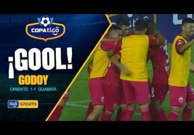 #CopaTigo🏆 Godoy aprovechó un rebote en el área para sacar una volea que terminó en el fondo.