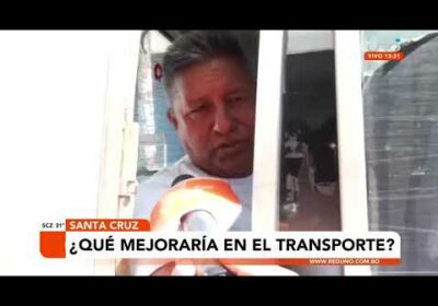 Ciudadanos de Santa Cruz opinan lo que piensan sobre el transporte publico