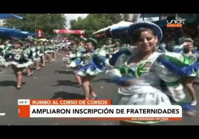 Ampliaron plazo de inscripción de fraternidades para el Corso de Corsos |Notivisión |Cochabamba