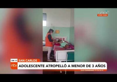 Adolescente atropello a menor de 3 años