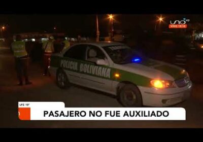 Pasajero cayó y fue atropellado, falleció por falta de auxilio